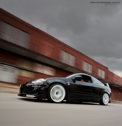 Flex coilovers to give the DC5 a proper stance while other supplementary