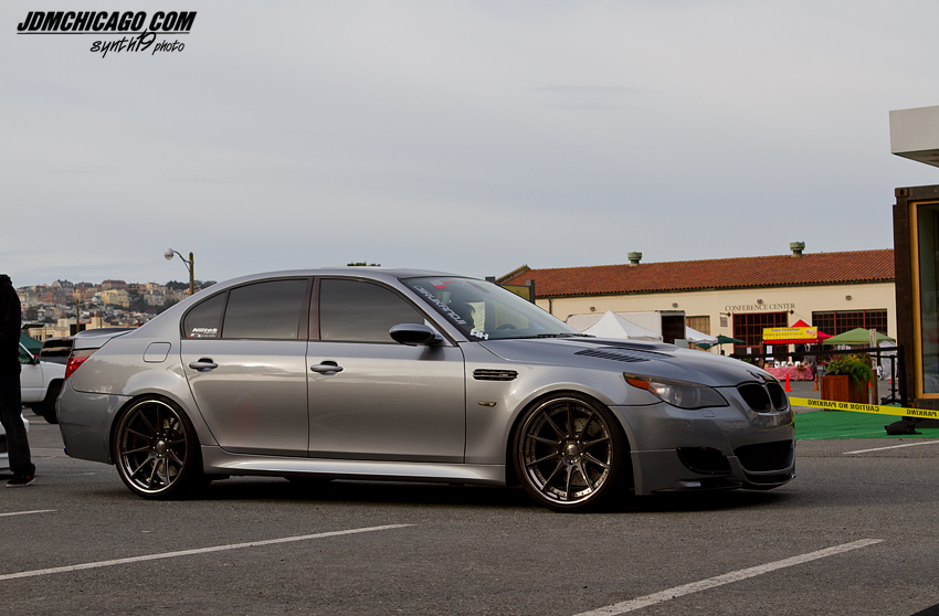 Here's a nice e60 m5 SurprisinglyI saw at least 45 e60 m5 s at this event